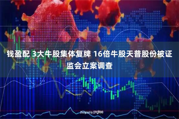 钱盈配 3大牛股集体复牌 16倍牛股天普股份被证监会立案调查