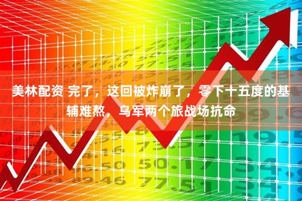 美林配资 完了，这回被炸崩了，零下十五度的基辅难熬，乌军两个旅战场抗命